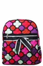 Quilted Backpack-QG-401/MULTI/BK